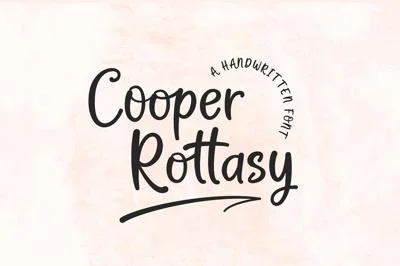 Cooper Rottasy | A Handwritten Font