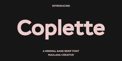 Coplette Font