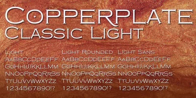 Copperplate Classic Light Font