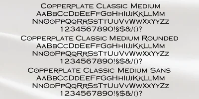 Copperplate Classic Medium Font