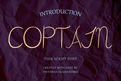 COPTAIN - thin script