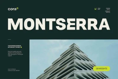 Cora Montserra - Roman Variable Gen Z Sans Serif Font