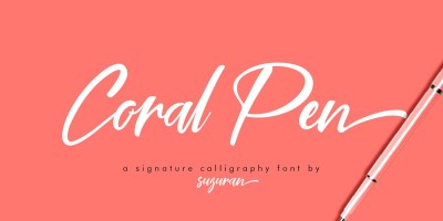 Coral Pen Font