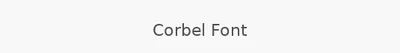 Corbel Font