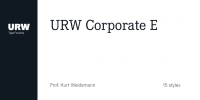 Corporate E Font