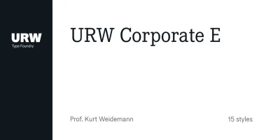 Corporate E Font