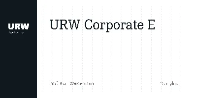 Corporate E Font