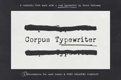 Corpus Typewriter Font Free Download