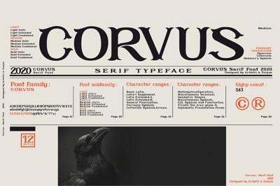 CORVUS Serif font Free Download
