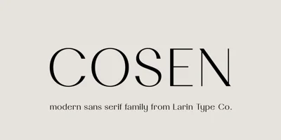 Cosen Font