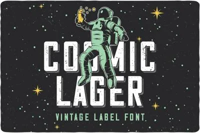 Cosmic Lager (+Bonus) Font