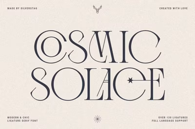Cosmic Solace - Ligature Serif Font Free Download