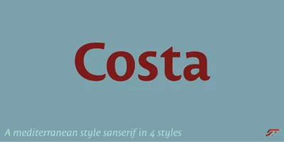 Costa Std Font