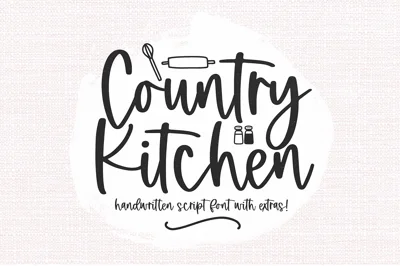 Country Kitchen | Farmhouse Font