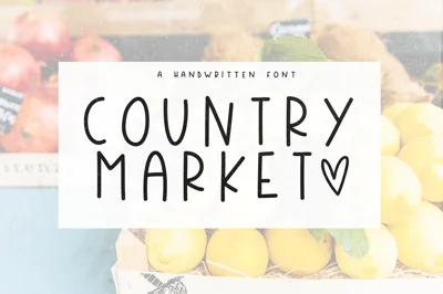 Country Market - Handwritten Font