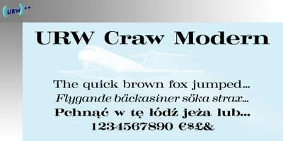 Craw Modern Font