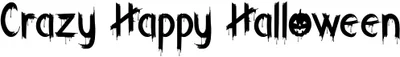 Crazy Happy Halloween Font