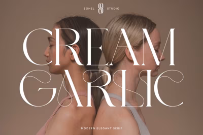 Cream Garlic - Beauty Branding Serif Free Download