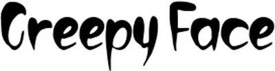 Creepy Face Font