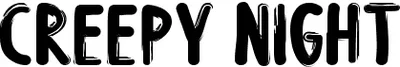 Creepy Night Font