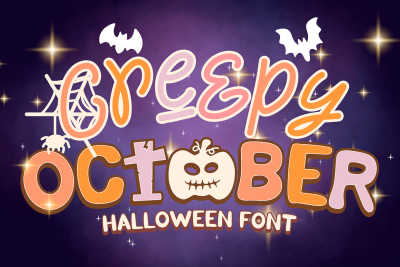 Creepy October is Halloween Font