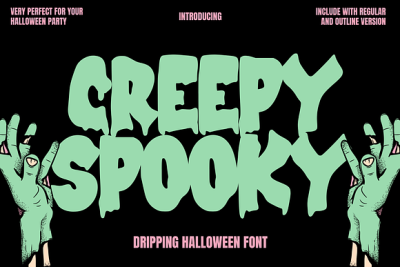 Creepy Spooky - Halloween Font