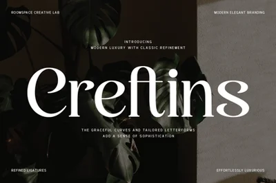Creftins – Elegant Branding Serif Font