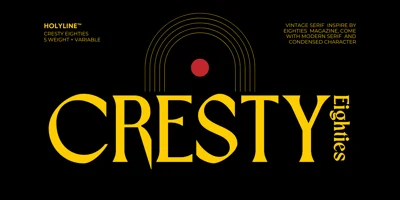 CRESTY Eighties Font