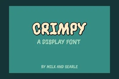 Crimpy - A wavy, crinkly font