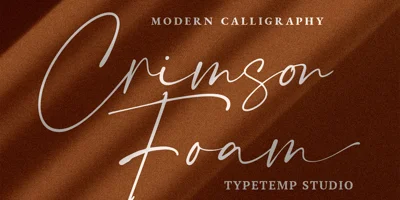 Crimson Foam Font