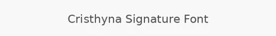 Cristhyna Signature Font