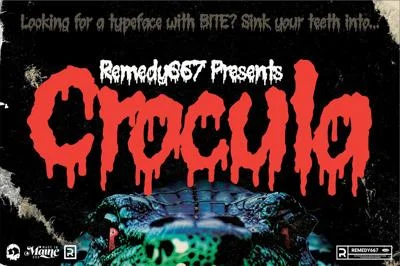 Crocula - Dripping Horror Font