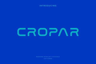 Cropar - Modern Futuristic Typeface Free Download