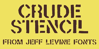 Crude Stencil JNL Font