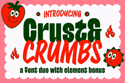 Crust and Crumbs Foodie Font Duo Free Download