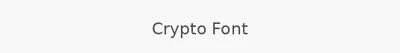 Crypto Font