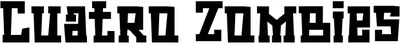 Cuatro Zombies Font