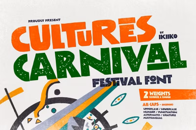 Cultures Carnival - Festival Font Free Download