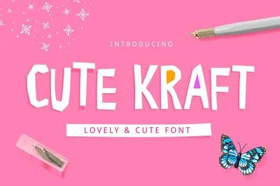 Cute Kraft Fonts