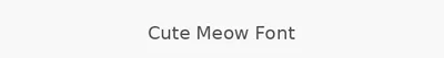 Cute Meow Font