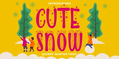 Cute Snow Font