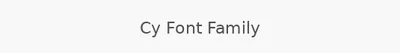 Cy Font Family