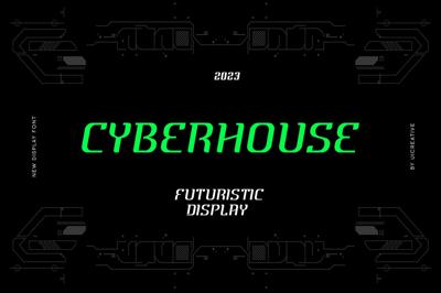 Cyberhouse Futuristic Display Font Free Download
