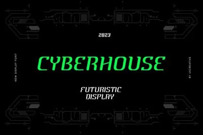 Cyberhouse Futuristic Display Font