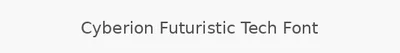 Cyberion Futuristic Tech Font