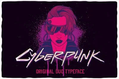 Cyberpunk Font Duo