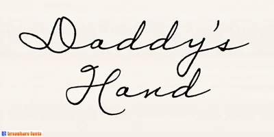 Daddy's Hand Font