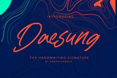 Daesung - The Handwriting Signature Font