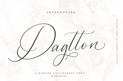 Dagtton - Wedding Calligraphy Font