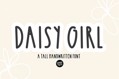 DAISY GIRL a Tall Handwritten Font Free Download
